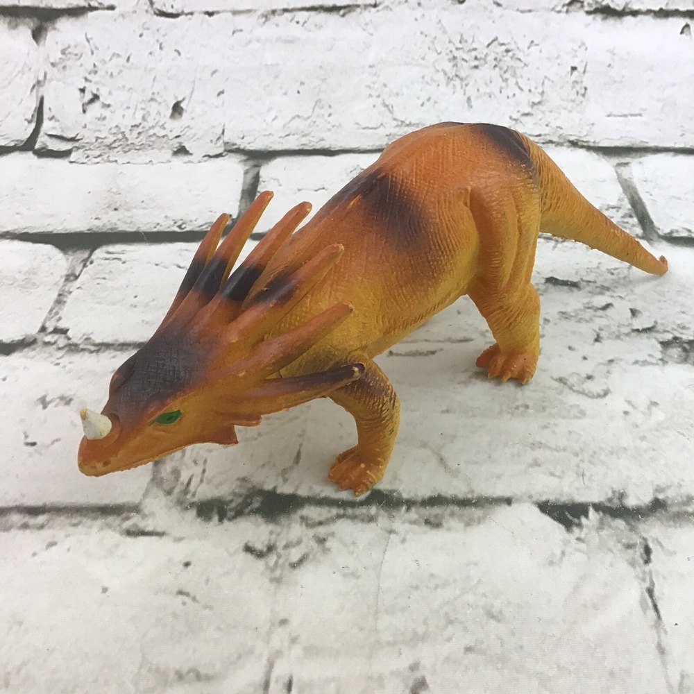 Vintage 1985 Imperial Styracosaurus Dinosaur Figure Collectible Jurassic Toy